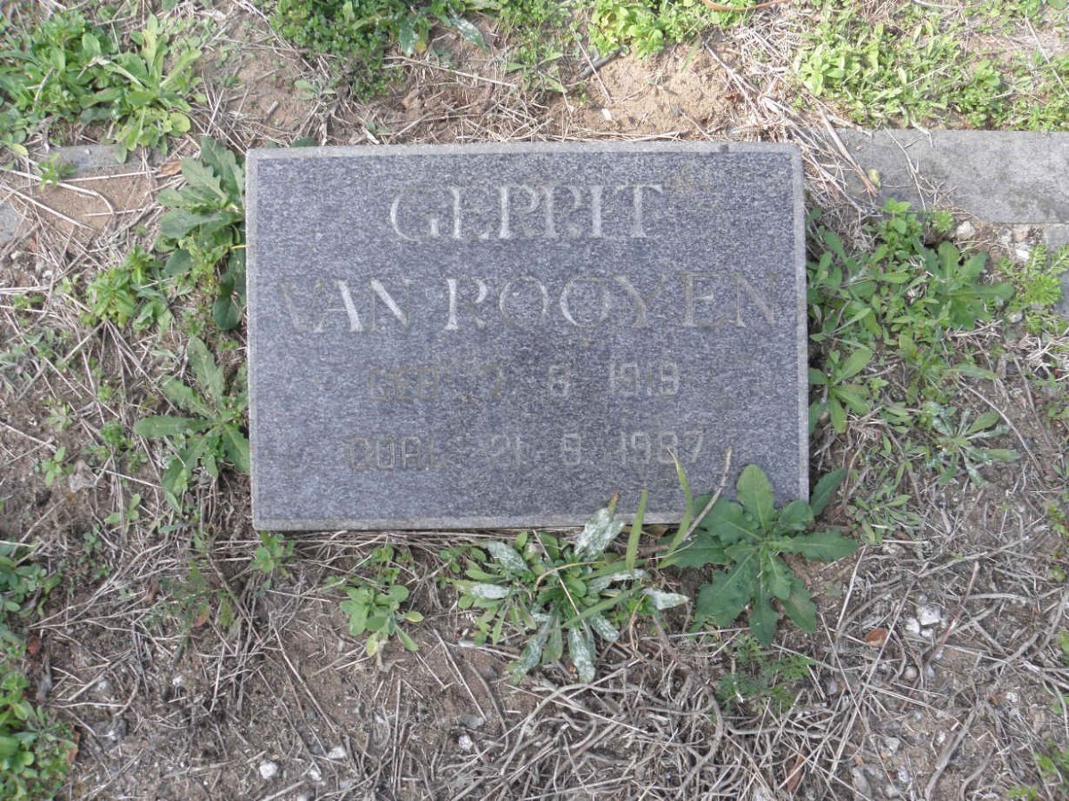 ROOYEN Gerrit, van 1919-1987