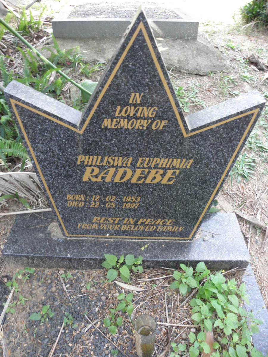 RADEBE Philiswa Euphimia 1953-1997