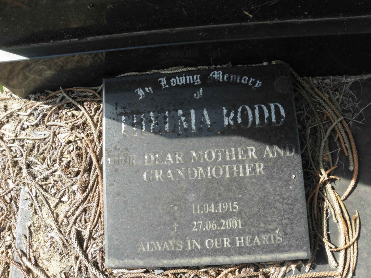 RODD Thelma 1915-2001