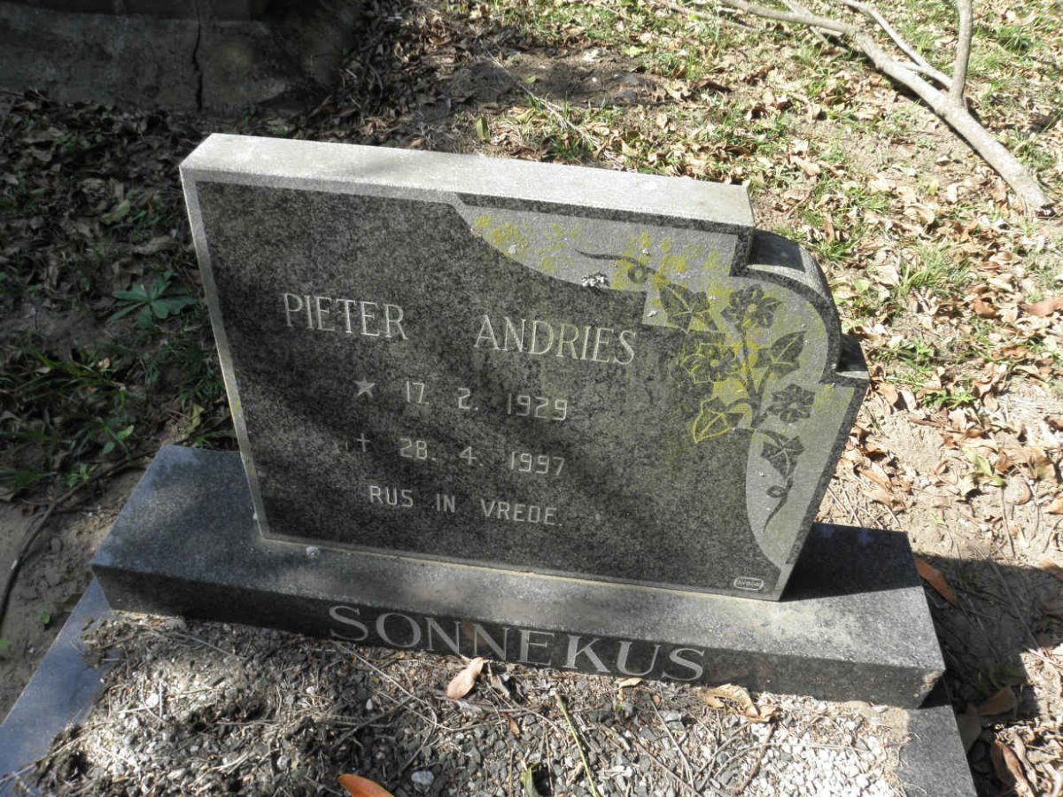 SONNEKUS Pieter Andries 1929-1997