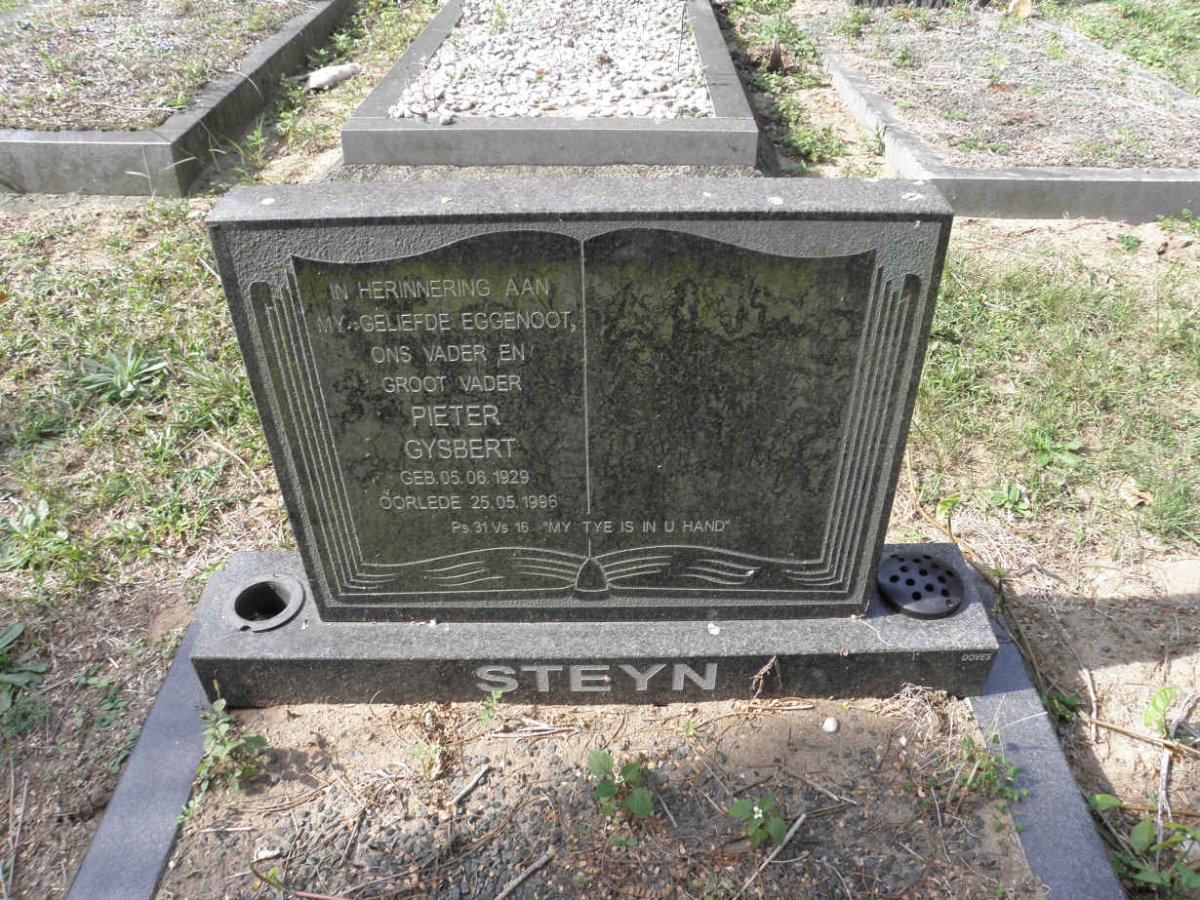 STEYN Pieter Gysbert 1929-1996