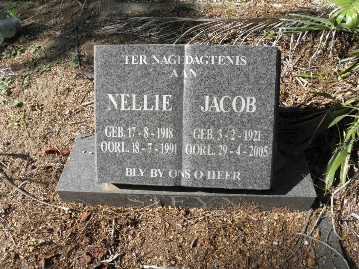 STEYN Jacob 1921-2005 &amp; Nellie 1918-1991