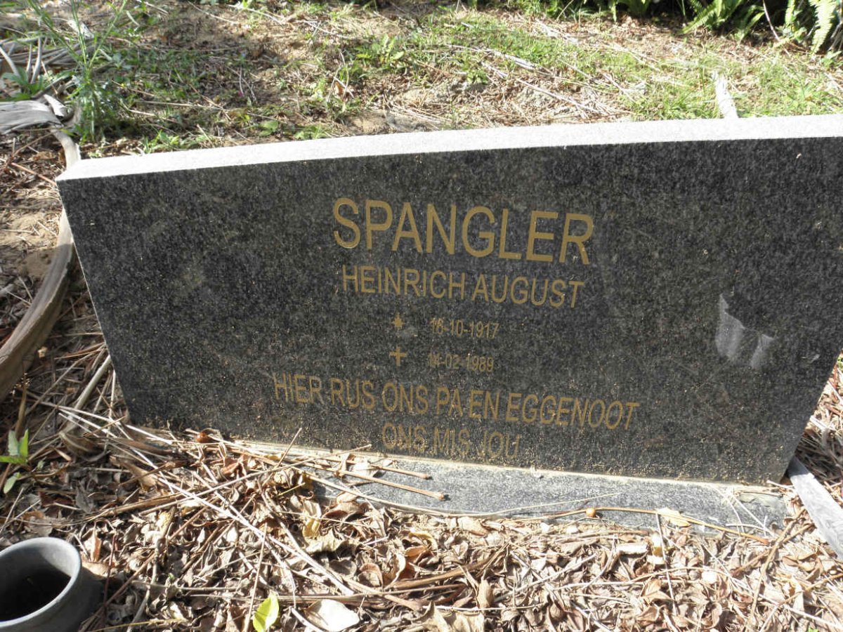 SPANGLER Heinrich August 1917-1989