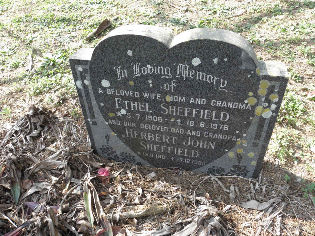 SHEFFIELD Herbert John 1901-1980 &amp; Ethel 1906-1978