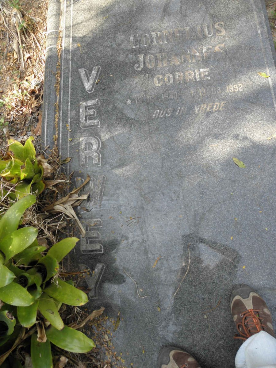 VERWEY Cornelius Johannes 1940-1992