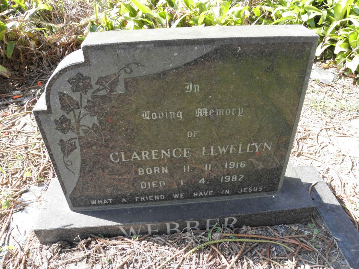WEBBER Clarence Llwellyn 1916-1982