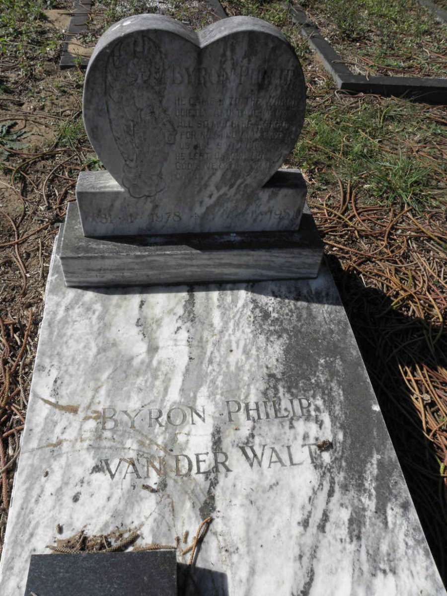 WALT Byron Philip, van der 1978-1981