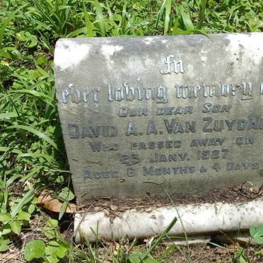 ZUYDAM David A.A., van -1927
