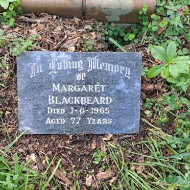 BLACKBEARD Margaret -1965