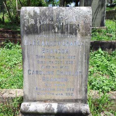 BRANDON Alexander Charles 1880-1938 & Caroline Charlot ANGUS 1882-1963