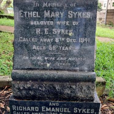 SYKES Richard Emanuel -1955 & Ethel Mary -1941