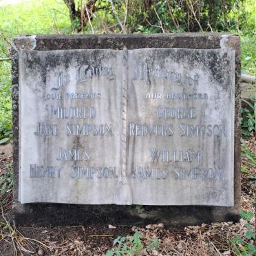 SIMPSON James Henry & Mildred Jane :: SIMPSON George Redvers ::SIMPSON William James