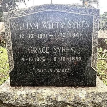 SYKES William Witty 1871-1941 & Grace 1876-1953