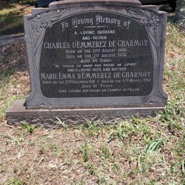 CHARMOY Charles d' Emmerez, de 1886-1972 & Marie Emma 1901-1982