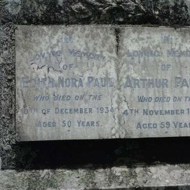 PAUL Arthur -1938 & Edith Nora -1934