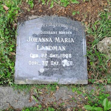 LANDMAN Johanna Maria 1888-1958