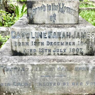 JAMES Caroline Sarah 1863-1907