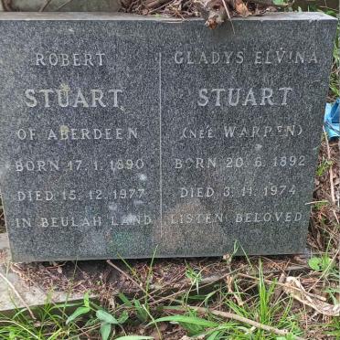 STUART Robert 1890-1977 & Gladys Elvina nee WARREN 1892-1974