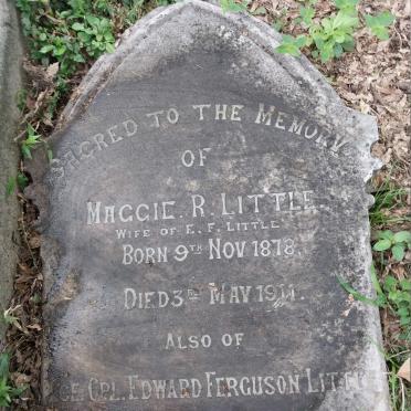 LITTLE Edward Ferguson :: LITTLE Maggie R. 1878-1911 