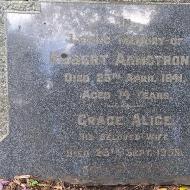 ARMSTRONG Robert -1941 & Grace Alice -1953