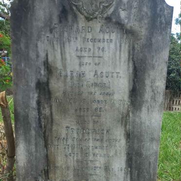 ACUTT Richard -1883 & Sarah RIDGE -1882 :: ACUTT Frederick -1860