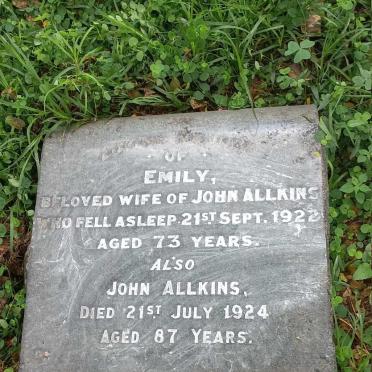 ALLKINS John -1924 & Emily -1922
