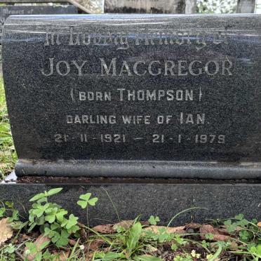 MACGREGOR Joy nee THOMPSON 1921-1979