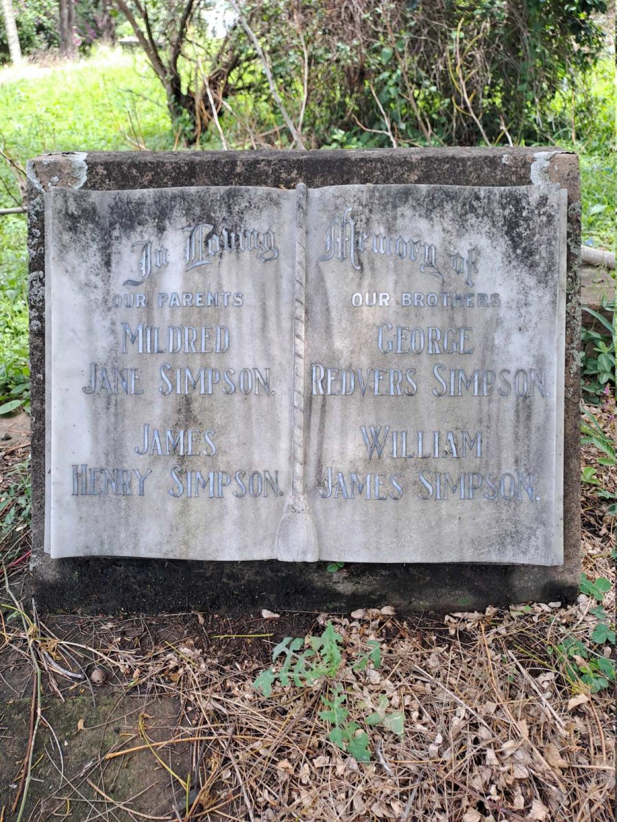 SIMPSON James Henry & Mildred Jane :: SIMPSON George Redvers ::SIMPSON William James
