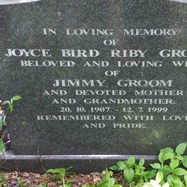 GROOM Joyce Bird Riby 1907-1999