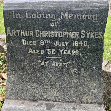 SYKES Arthur Christopher -1940