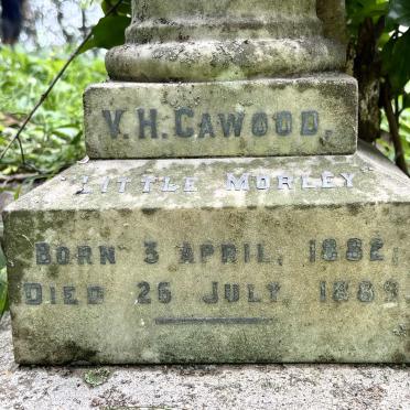 CAWOOD V.H. 1882-1889
