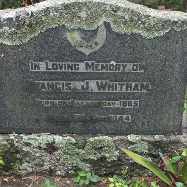 WHITHAM Francis J. 1865-1944