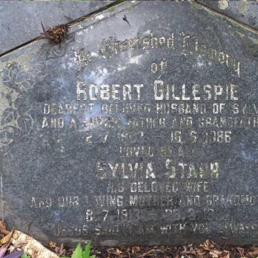 GILLESPIE Robert 1903-1986 & Sylvia Starr 1913-1992