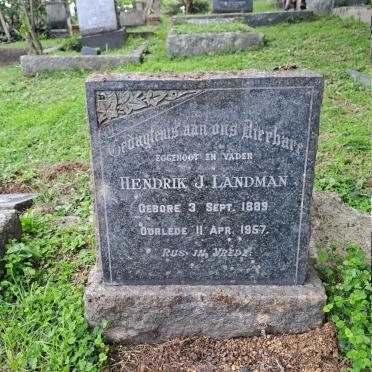 LANDMAN Hendrik J. 1889-1957