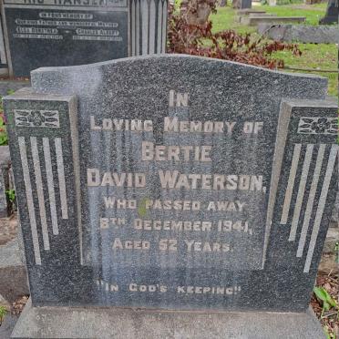 WATERSON Bertie David -1941