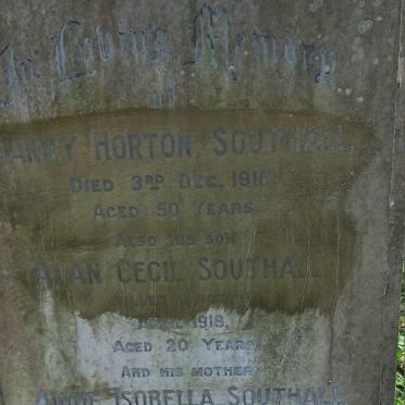 SOUTHALL Harry Horton -1916 & Annie Isobella -1953 :: SOUTHALL Alan Cecil -1918