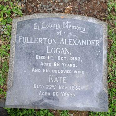 LOGAN Fullerton Alexander -1953 & Kate -1957