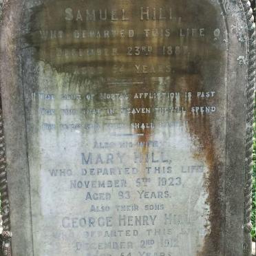 HILL Samuel -1887 & Mary -1923 :: HILL George Henry -1912 :: HILL Hector Samuel -195?