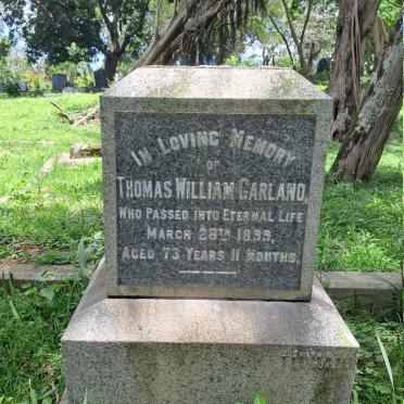 GARLAND Thomas William -1899