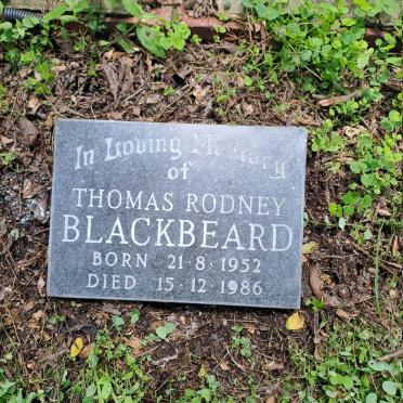 BLACKBEARD Thomas Rodney 1952-1986