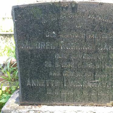 JAMIESON Mildred Robbins nee HAYCROFT 1876-1961 :: HAYCROFT Annette Lyons 1879-1967