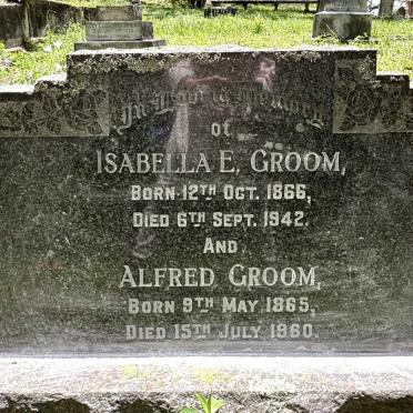 GROOM Alfred 1865-1960 & Isabella E. 1866-1942