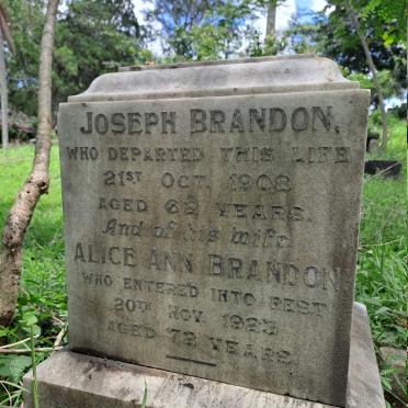 BRANDON Joseph -1908 & Alice Ann -1923