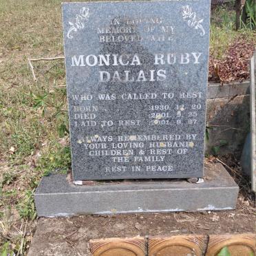 DALAIS Monica Ruby 1930-2001