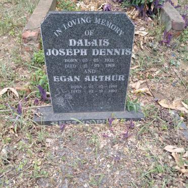 DALAIS Dennis Joseph 1932-1968 :: DALAIS Egan Arthur 1960-1993