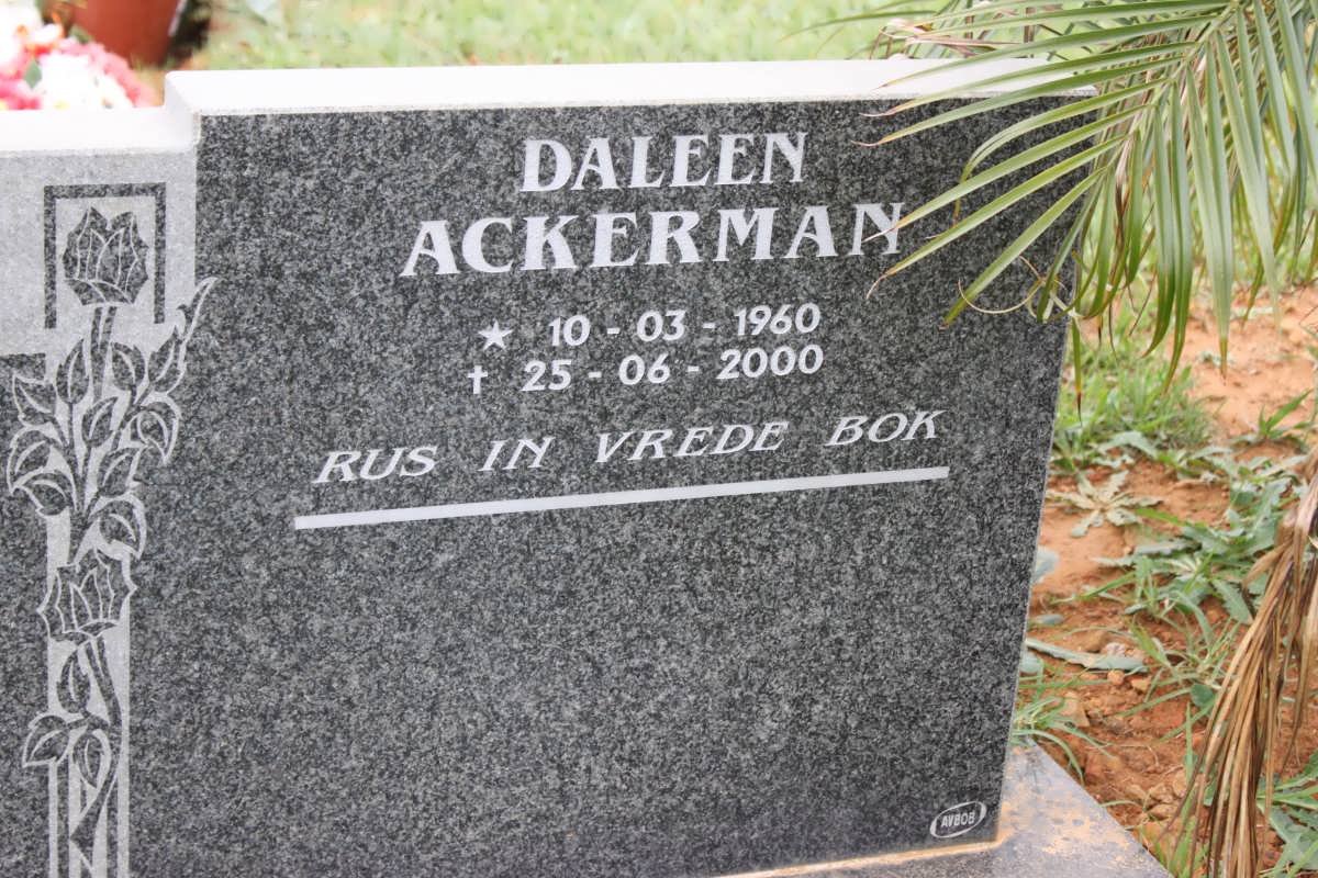 ACKERMAN Daleen 1960-2000