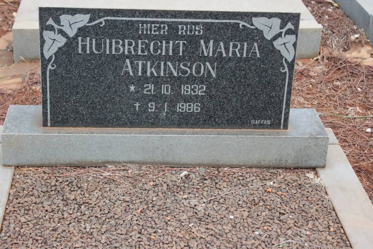 ATKINSON Huibrecht Maria 1932-1986