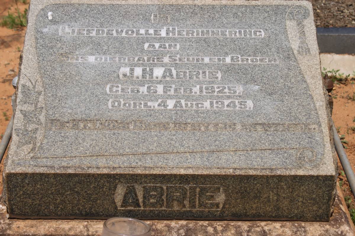 ABRIE J.H. 1925-1945