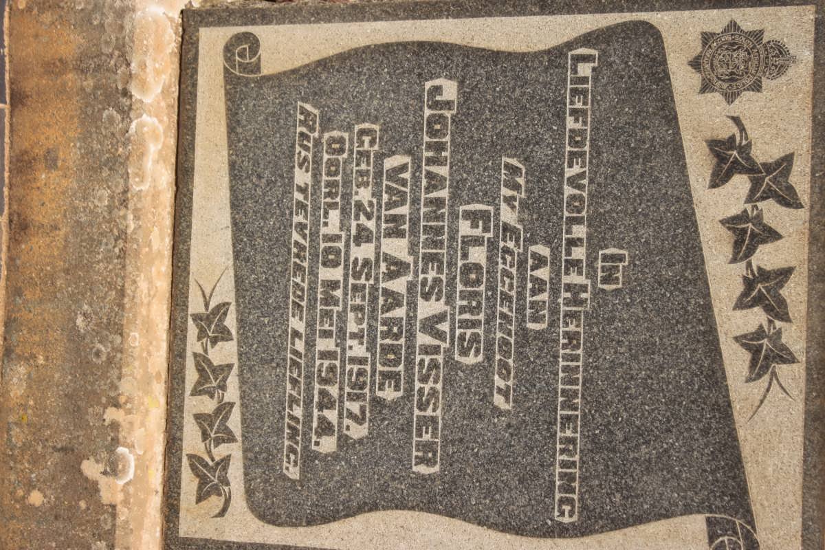AARDE Floris Johannes Visser, van 1917-1944