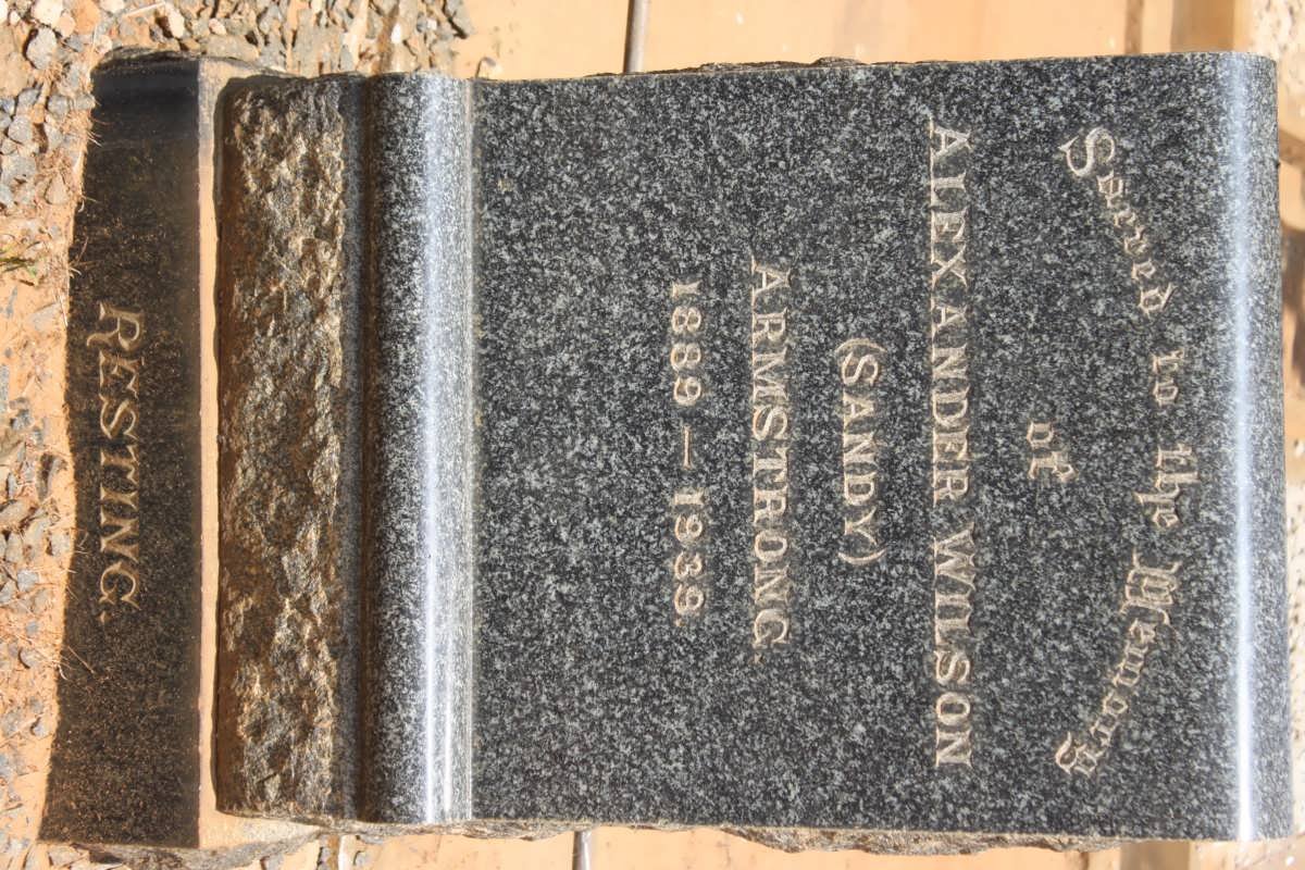 ARMSTRONG Alexander Wilson 1889-1939